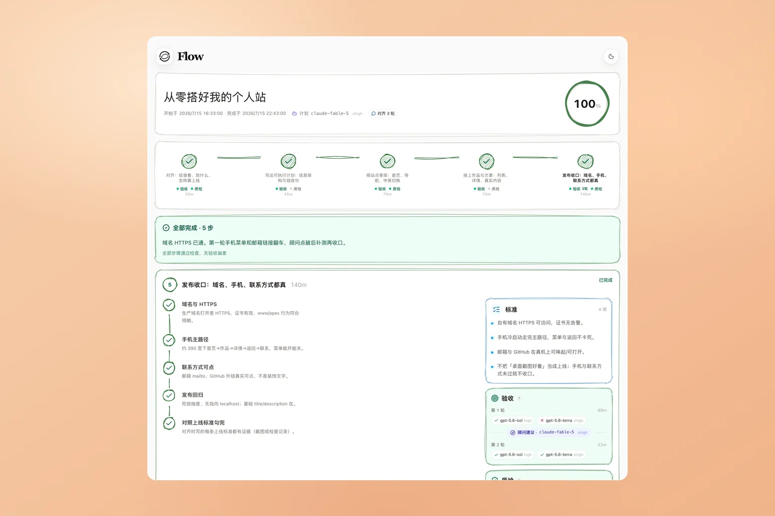 Flow HTML report